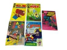 4 Vintage Harvey Comics and 1- Gold Key Comic, all 12 and 15 cent