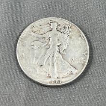 1944 US Walking Liberty Half Dollar, 90% Silver