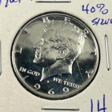1969-S Proof 40% Silver Kennedy Half Dollar