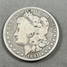 1881 Morgan Silver Dollar, 90% silver