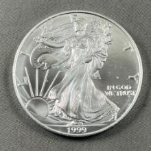 1999 US Silver Eagle, .999 Silver UNC GEM