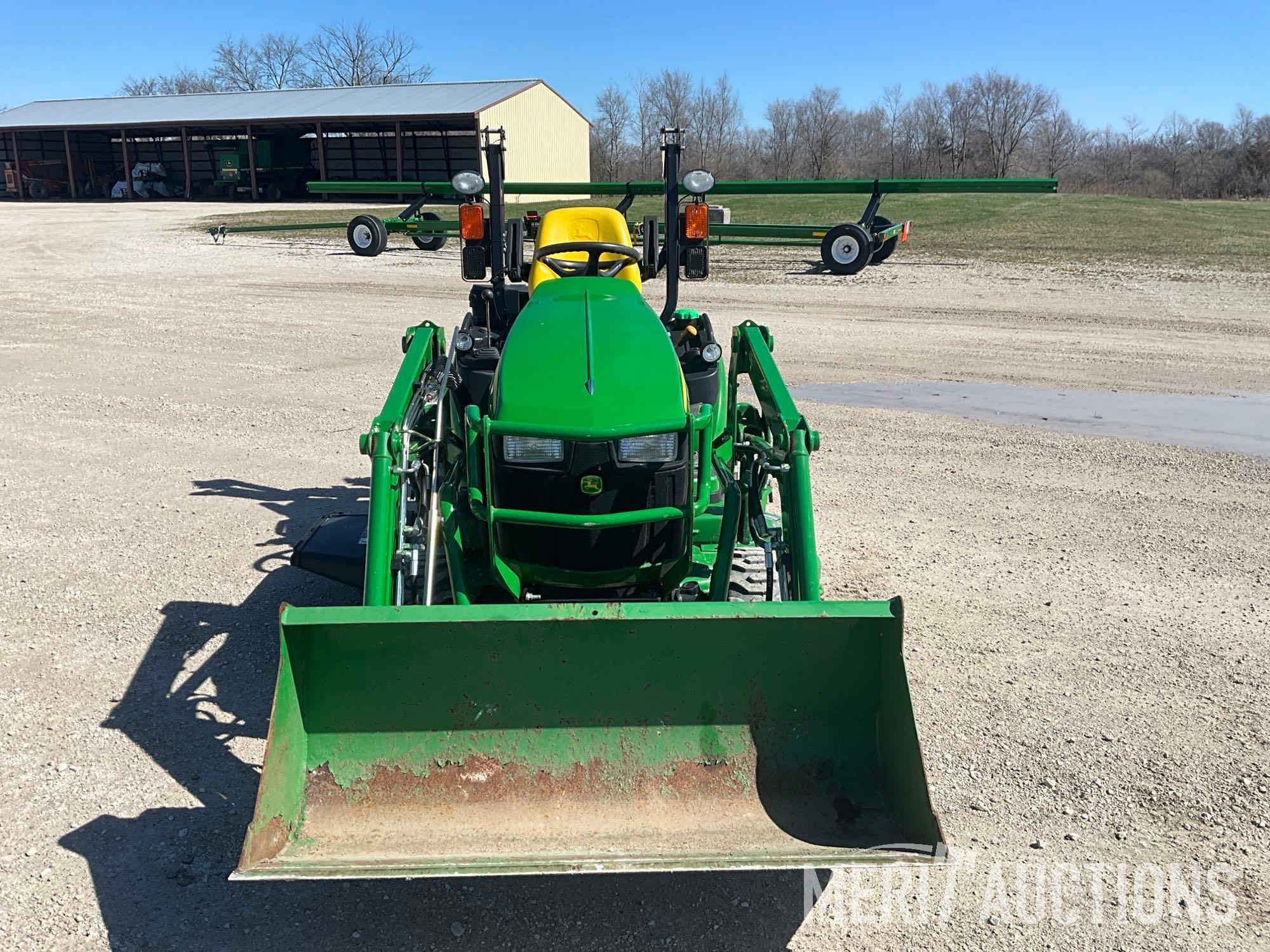 2014 John Deere 1025R MFWD utility tractor