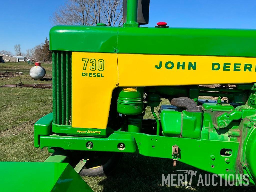 1959 John Deere 730 diesel tractor