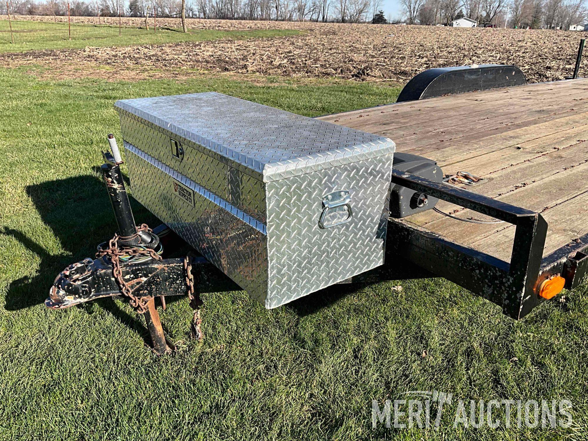 1992 7ft. x 16ft. flat bed trailer