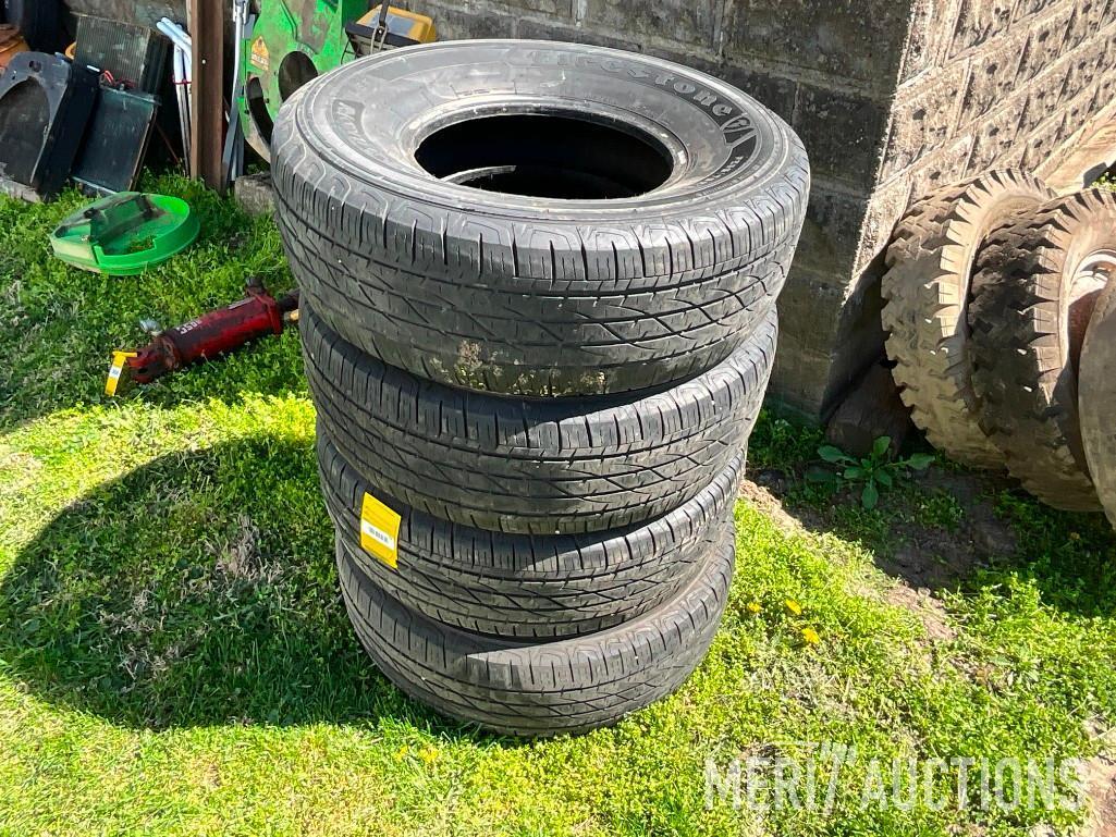 (4) Firestone P265/75R15 tires
