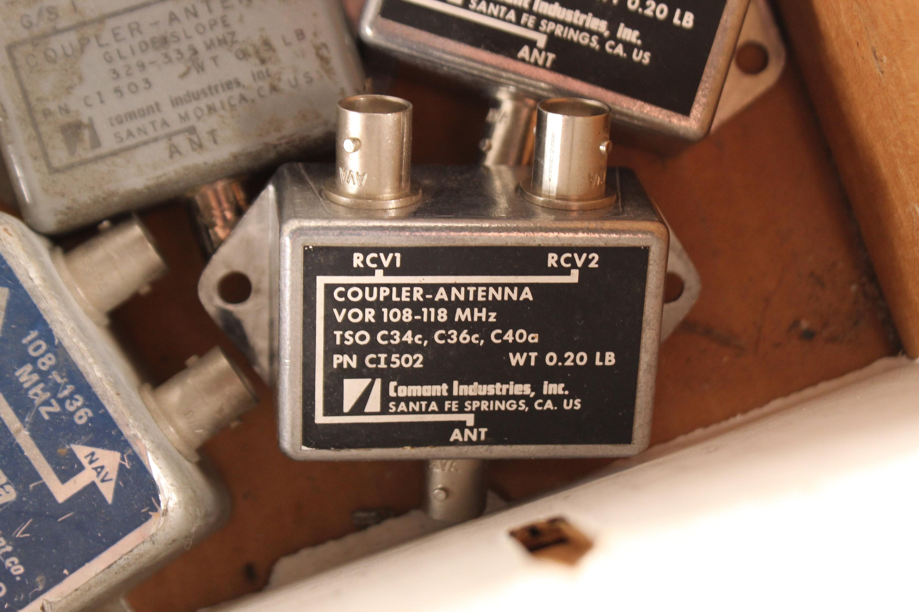 Lot of 3 Comant Coupler-Antenna PN CI502/Lot of 3 Dorne & Margolin NAV Diplexer