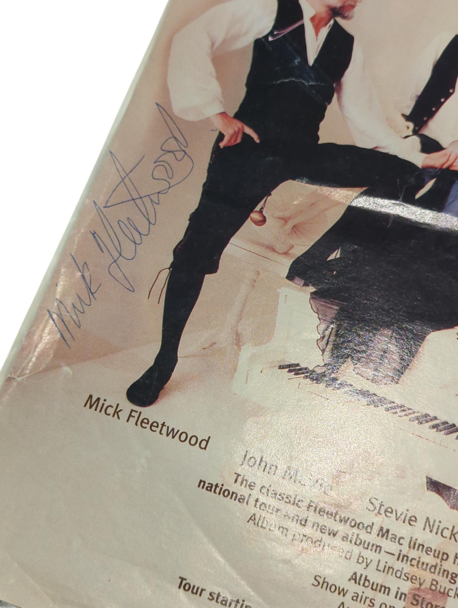 Fleetwood Mac complete signed Billboard Magazine