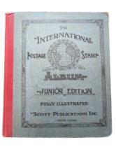 Vintage Scott International Postage Stamp Junior album