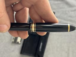 MONTBLANC MEISTERSTUCK 14K GOLD NIB NO 146 VINTAGE FOUNTAIN PEN BOX PAPERS