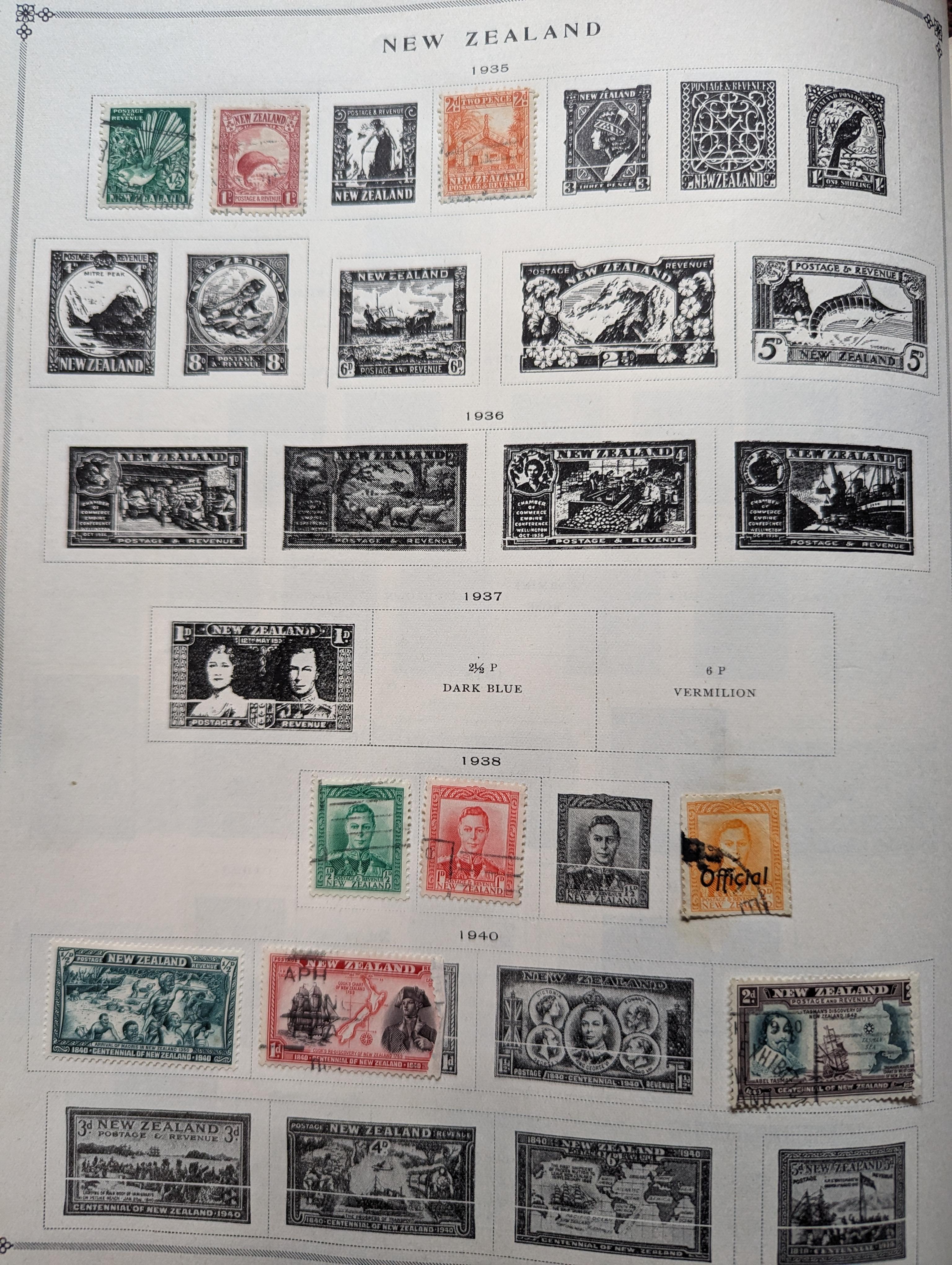 Vintage Scott International Postage Stamp Junior album