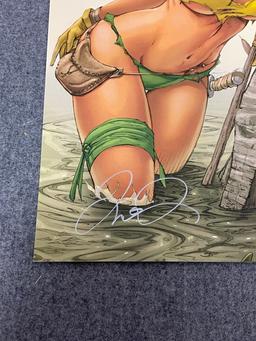 Comic Art Print Hand Signed Erotica Adult by Mike DeBalfo & Ula Mos