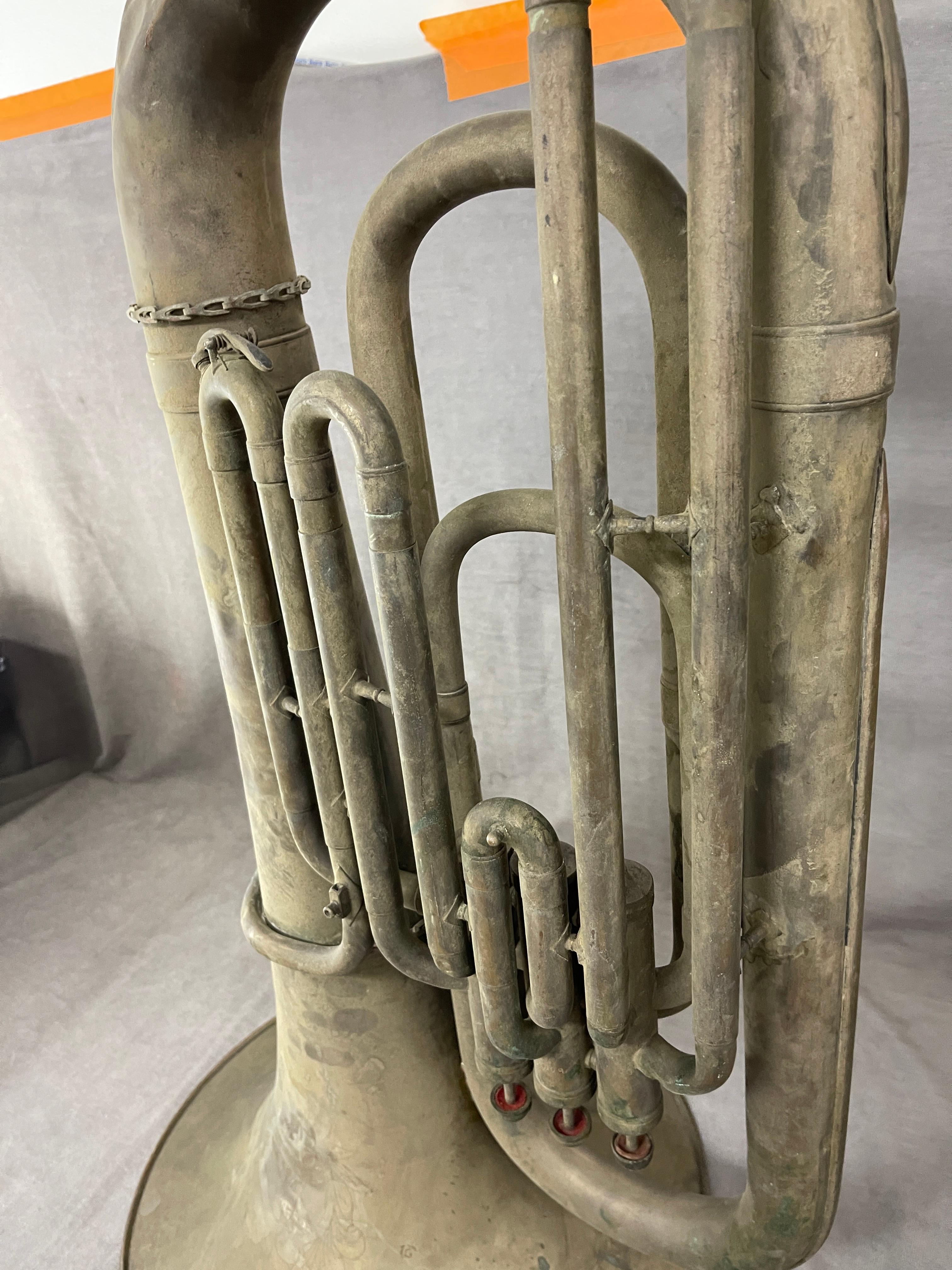 Vintage Antique Brass Tuba