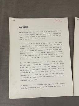 The Batman Animated Series Script Collection Lot