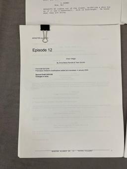 Monster Allergy Animated Series Script Collection Lot