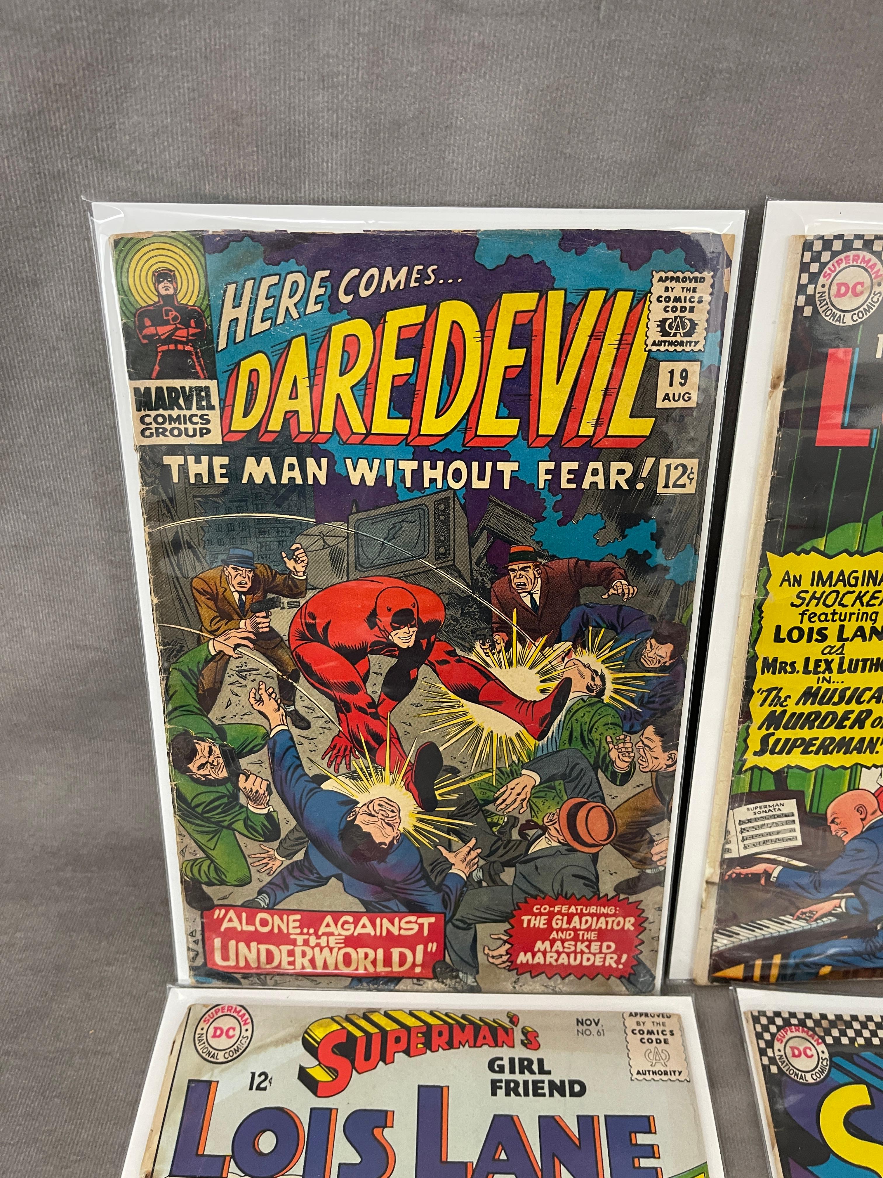 Daredevil #19 Superman Vintage Comic book Collection lot of 4