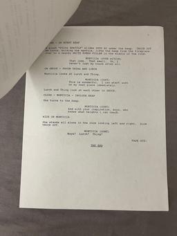 The Addams Family "Art to Art" VIntage Script
