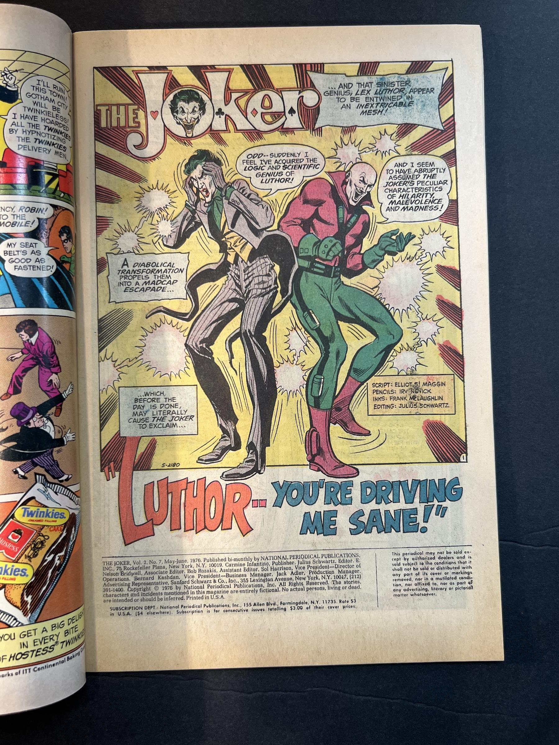 The Joker #7 DC 1975 Comic Book