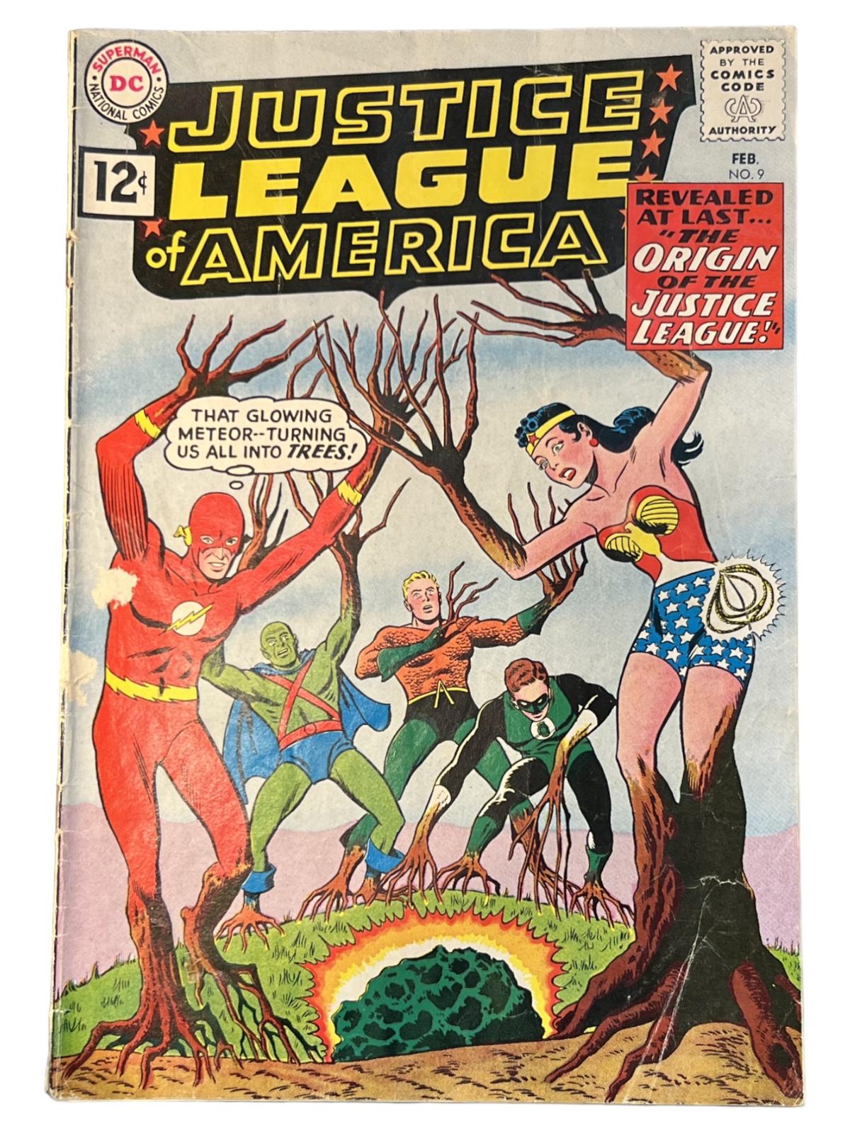 Justice League of America #9 Origin of the Justice League Comic Book