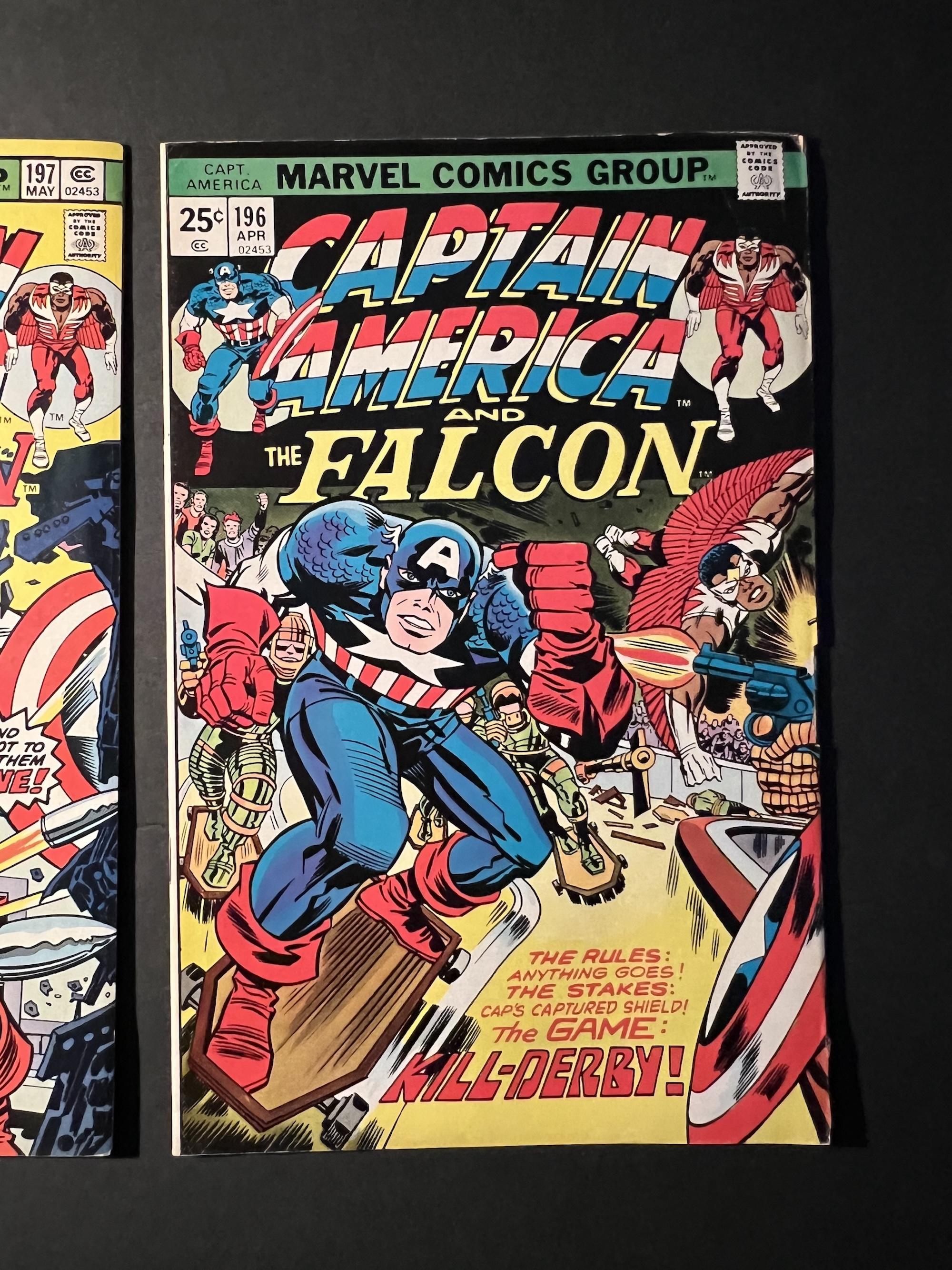 Captain America #196 & #197 Marvel Comic Books