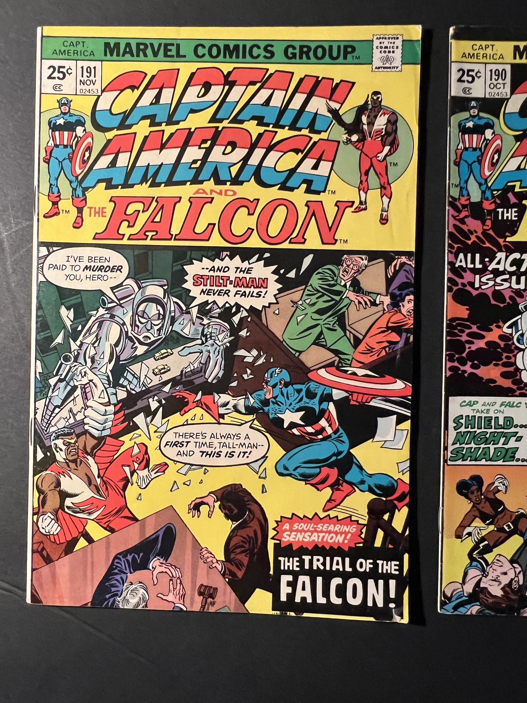 Captain America #190 & #191 Marvel Comic Books