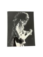 Richard Creamer Photo of Jimmy Paige (Led Zeplin) Stamp on Back