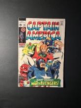 Captain America #116 Red Skull and Avengers App Marvel Comic Book