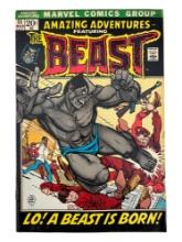Amazing Adventures Featuring The Beast #11 1st App Gray Fur Marvel Comic Book