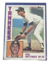 Don Mattingly rookie card 1984 Topps