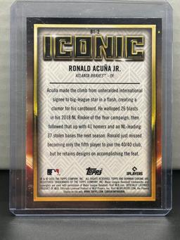 Ronald Acuna Jr. 2023 Bowman Chrome Iconic Refractor Insert #BI-2