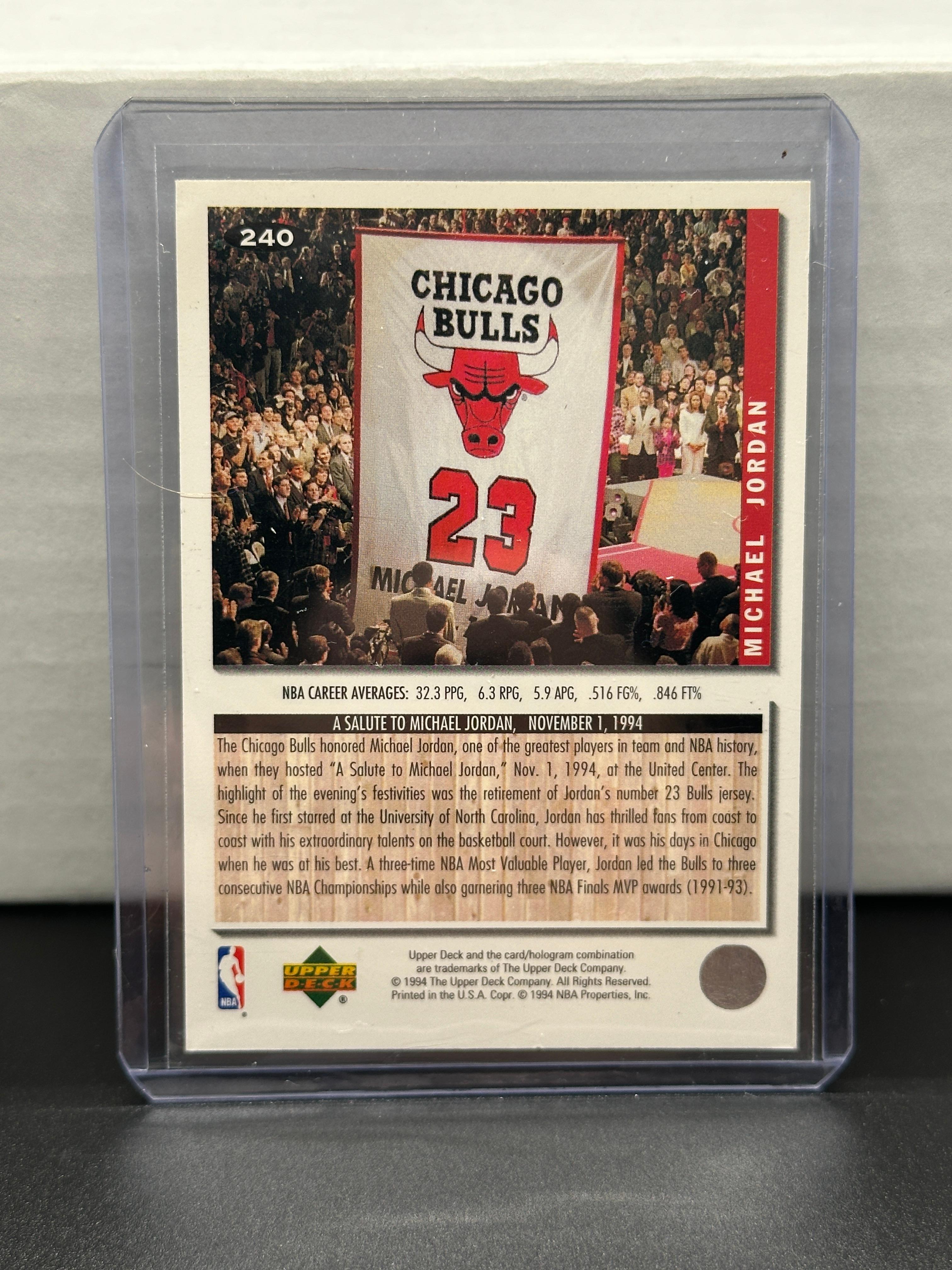 Michael Jordan 1994 Upper Deck Collector's Choice #240