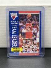 Michael Jordan 1991-92 Fleer Team Leader #375