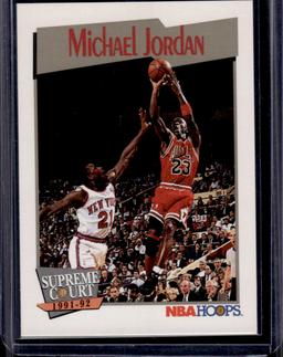 Michael Jordan 1991 NBA Hoops Supreme Court #455]