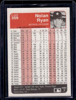 Nolan Ryan 1985 Fleer #359