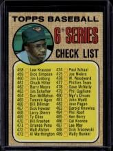 6th Series Checklist 1968 Topps Unmarked/Unchecked #454