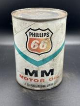 Phillips 66 MM Motor Oil 1 Quart Empty Can