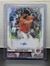 Abraham Toro 202 Bowman Sterling Specke Refractor (#96/99) Rookie RC Auto #BSRA-AT