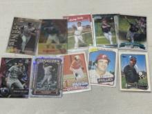 MLB Lot of 12 Cards - Barry Bonds, Bo Jackson, Ventura RC, Edmonds, Larry Doby, Vargas RC