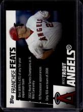 Mike Trout 2019 Topps Franchise Feats Insert #FF-3