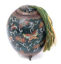 Fine Chinese Butterfly Cloisonne Vessel