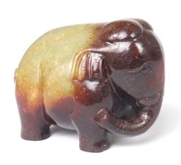 Chinese Elephant Carving, Late Qing Dynasty 1644-1912