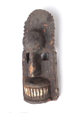 African Wood Carved Mask, Bamileke Style 20th c.