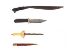 American Bowie, Indonesian Sword & Chinese Dagger