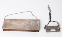 Russian Silver Satchel and Chinese Silver Lock