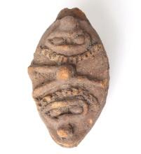 Ancient African Janus Head Terracotta, Koma 1300 CE- 1500CE
