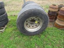 455/55,22.5 Aluminum wheels & Tires