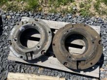 (6) Wheel Weights off NH Tractor