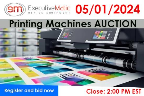 Printing and mailing surplus auction
