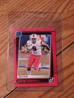 2021 Donruss BREVIN JORDAN Red Press Proof Rated Rookie Card RC #308 Houston