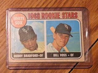1968 Topps White Sox Rookie Stars #142 Vintage Baseball Buddy Bradford Bill Voss