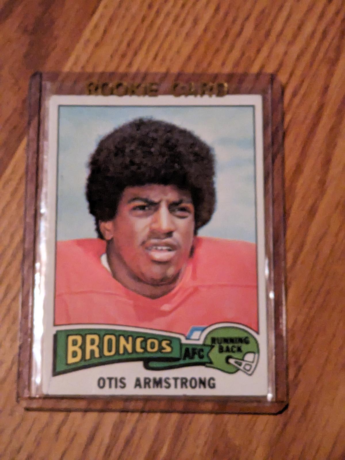 1975 Topps Football Otis Armstrong RC #350 Denver Broncos Vintage NFL Card